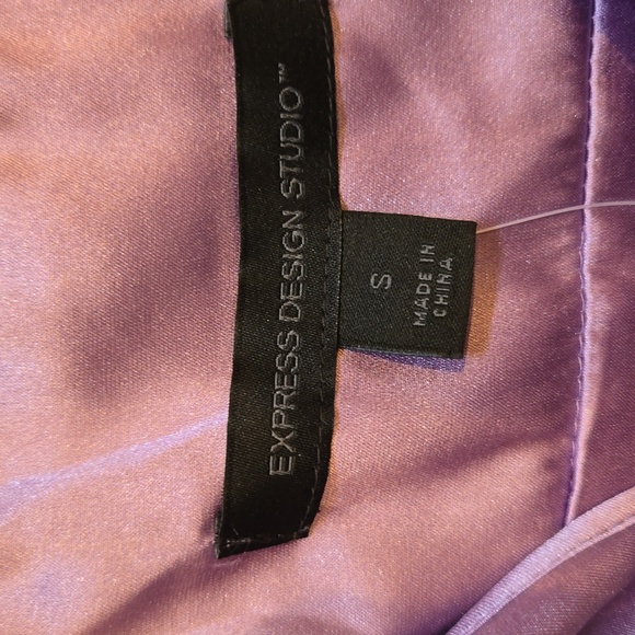 NWT Express Violet Purple Silk Tank Blouse - Picture 6 of 11